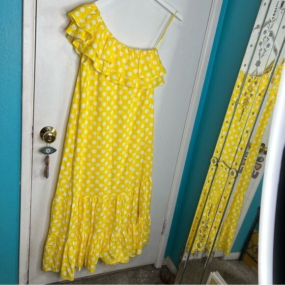 Lisa Marie Fernandez for target linen blend polka dot maxi off the shoulder - Picture 9 of 11